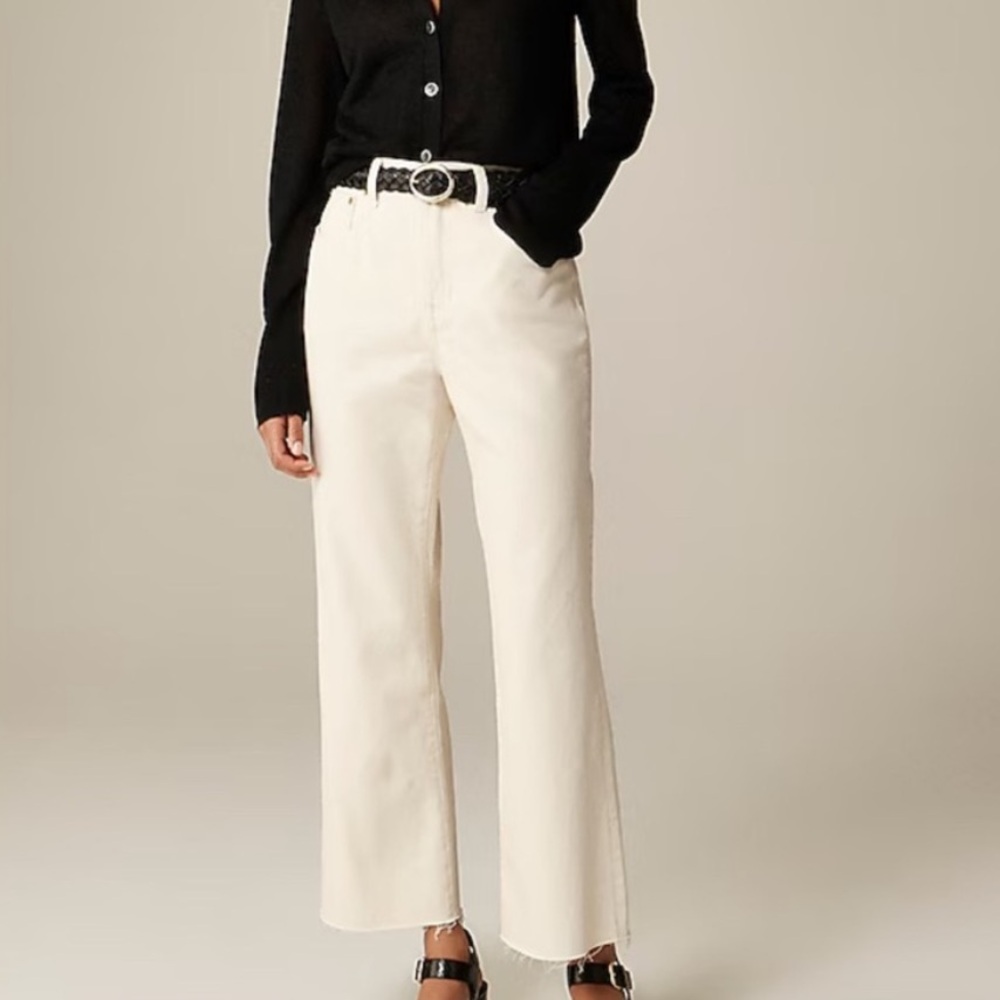 NWT J.Crew Mid-rise relaxed kickout jean